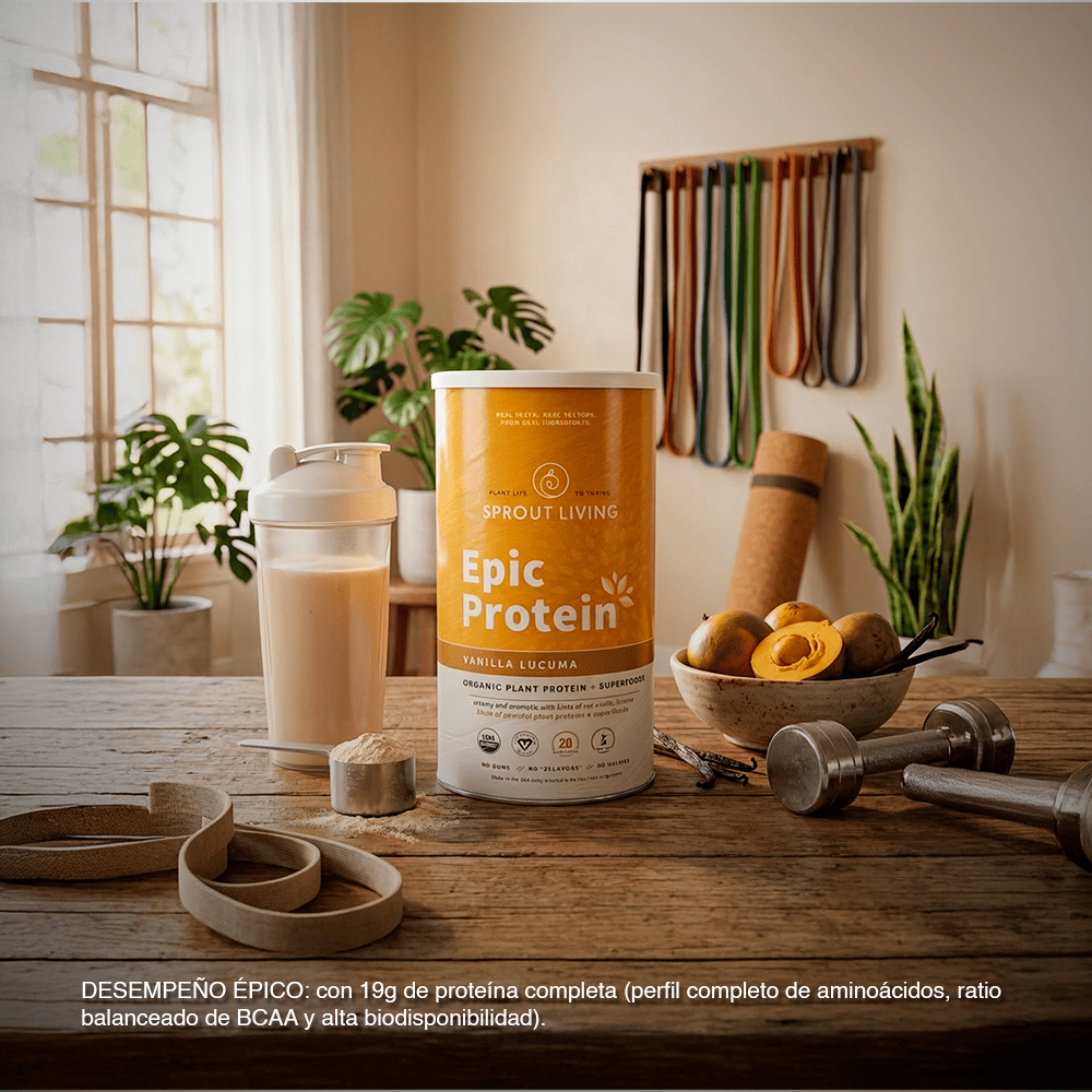 Proteína vegetal orgánica Epic Protein Vainilla Lucuma