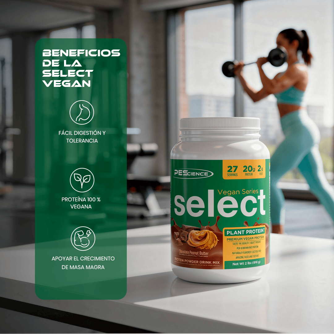 Proteína Select Vegan Protein Chocolate Peanut Butter