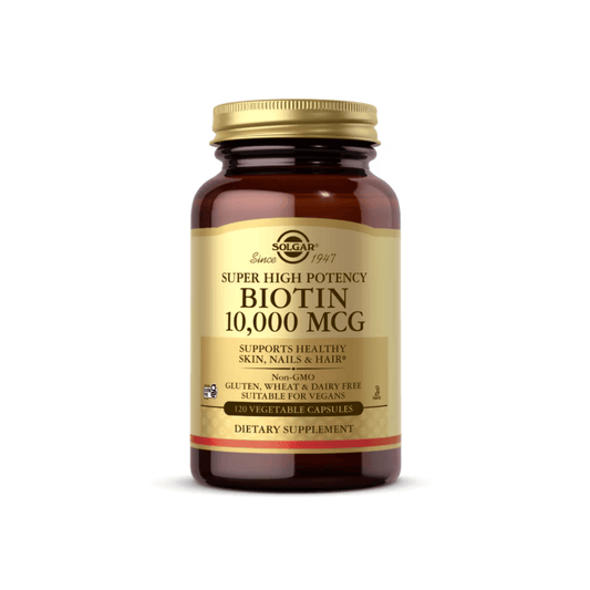 Biotin 10,000 mcg 120 cápsulas Solgar