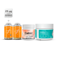 Daily Multivitamin + Vitamina D3 + Glicinato de Magnesio + Gomitas Calm+