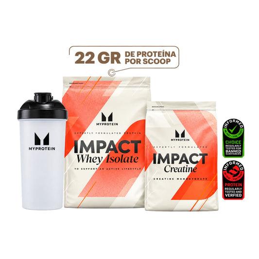 Impact Whey Isolate Chocolate 1kg + creatina 250gr Mp + Shaker 600ml Mp