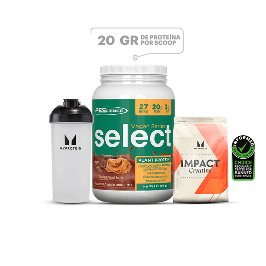 Select Plant Protein 918g + Creatina MP 250g + Shaker MP 600g