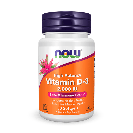 Vitamina D3 2,000 IU NOW