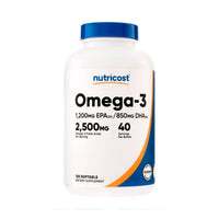 Omega-3 2,500 mg 120 cápsulas blandas Nutricost