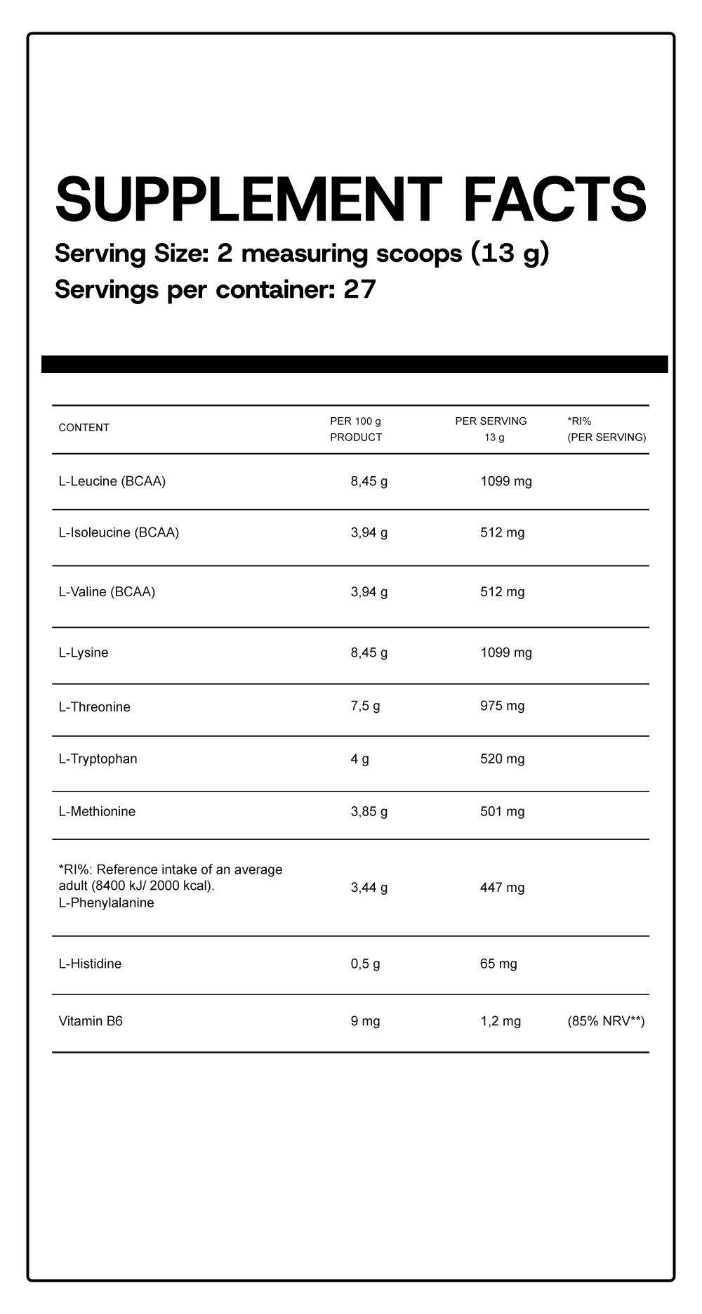 Información nutricional