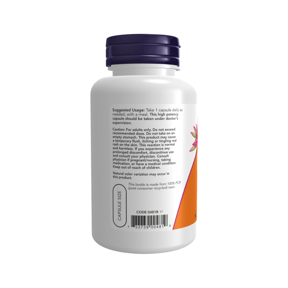 Vitamina B3 Niacin 500 Mg 100 Capsulas Now