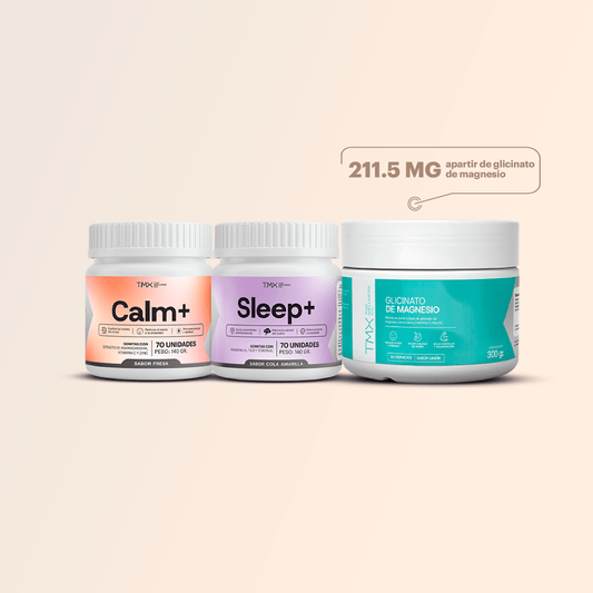 Mamá Calma & Sueño: Gomitas Calm+ Gomitas Sleep+ Glicinato de Magnesio