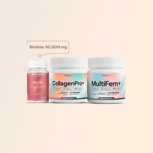Mamá Cabello & Piel Pro: Biotin + Gomitas CollagenPro+ Gomitas Beauty+