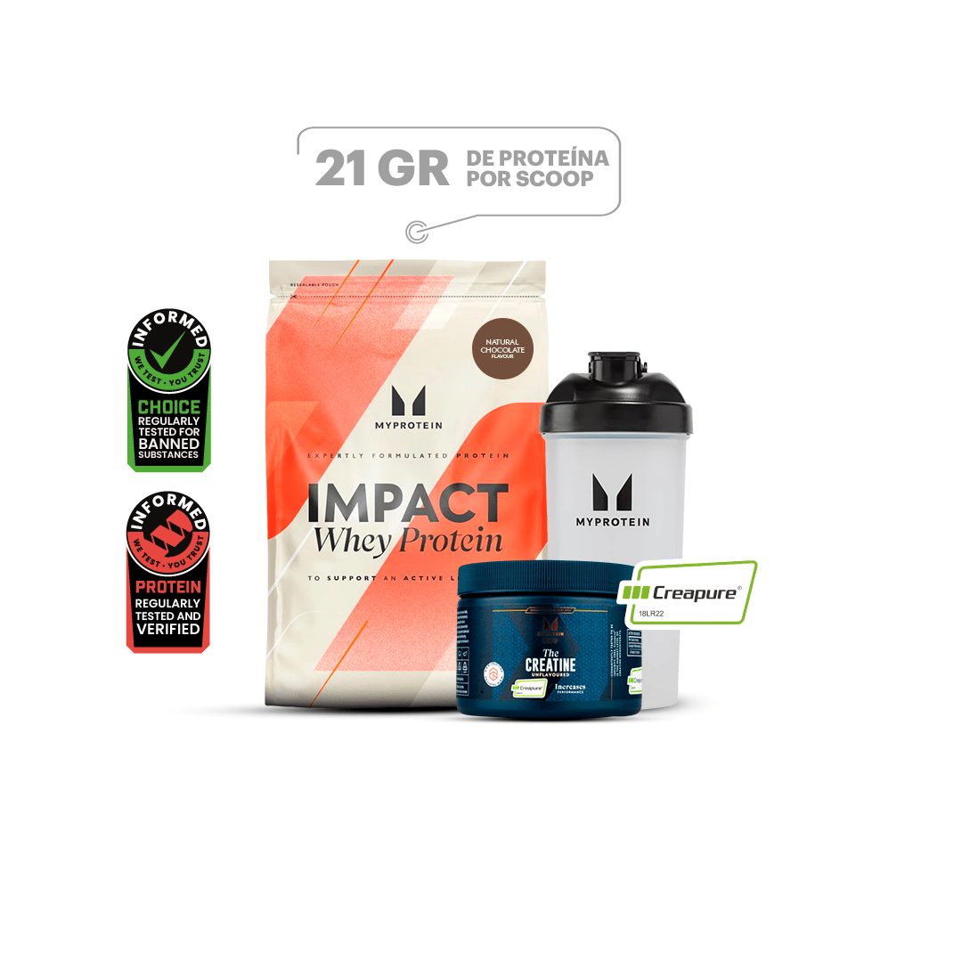 Impact Whey Protein MP Chocolate 2.5 kg + Creatine Creapure 250gr + Shaker 600ml