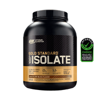 Proteína Gold Standard 100% Isolate Chocolate 5LB - vista frontal