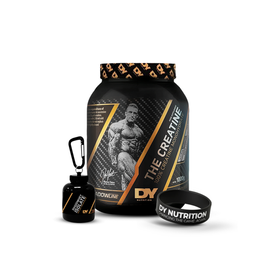 Cyber: Creatina 1Kg Dy + Llavero Proteina + Pulsera Dy Nutrition