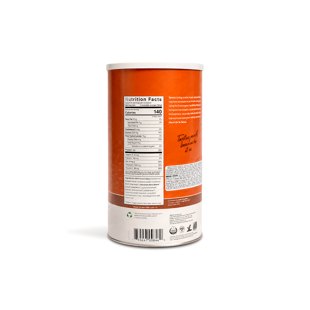Proteína vegetal orgánica Epic Protein Chocolate