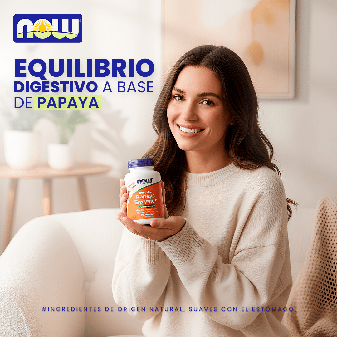 Enzimas de papaya masticable