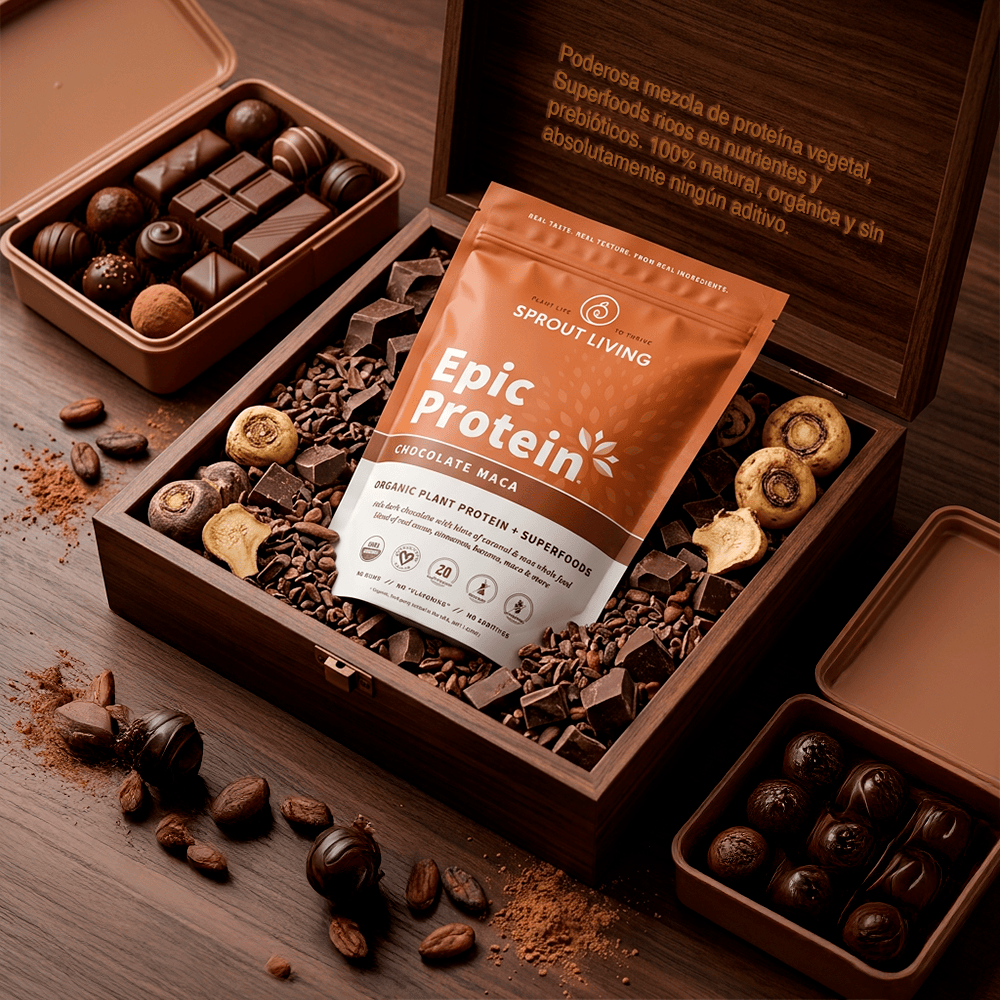 Proteína vegetal orgánica Epic Protein Chocolate