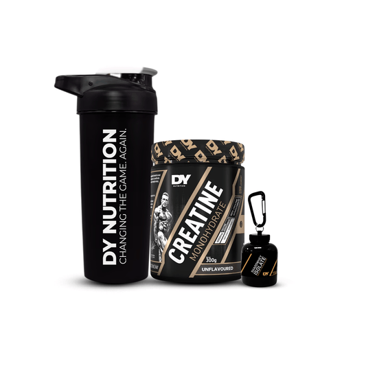 PROMO ANIVERSARIO: CREATINA 300GR DY + LLAVERO DY + SHAKER 700 ML