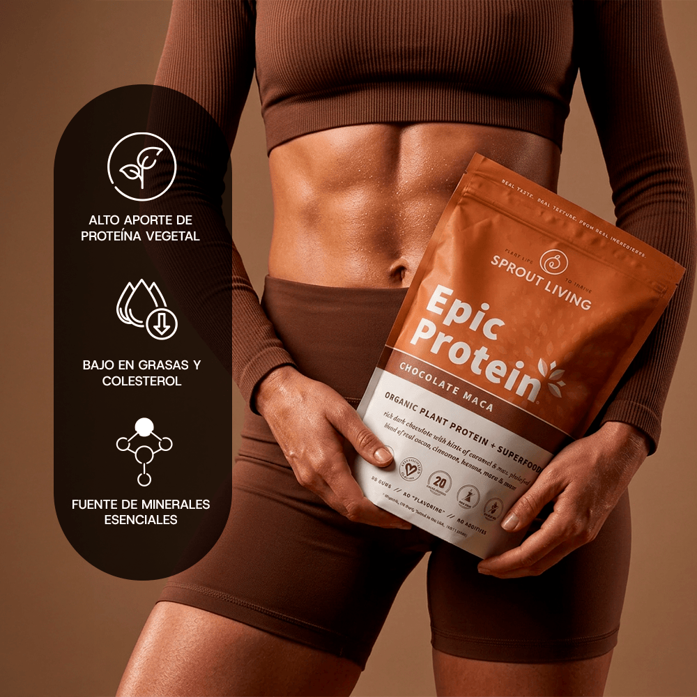 Proteína vegetal orgánica Epic Protein Chocolate