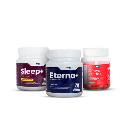 PROMO WELLNESS: NAD RESVERATROL GOMITAS + ASHWAGANDHA GOMITAS + MELATONINA GOMITAS