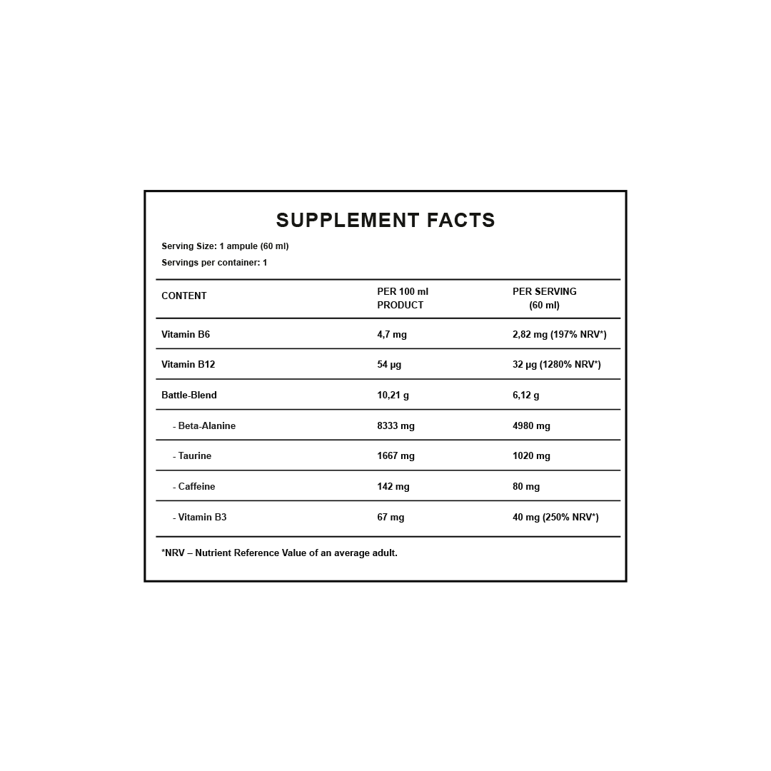 Caja Pre Workout M6Teen