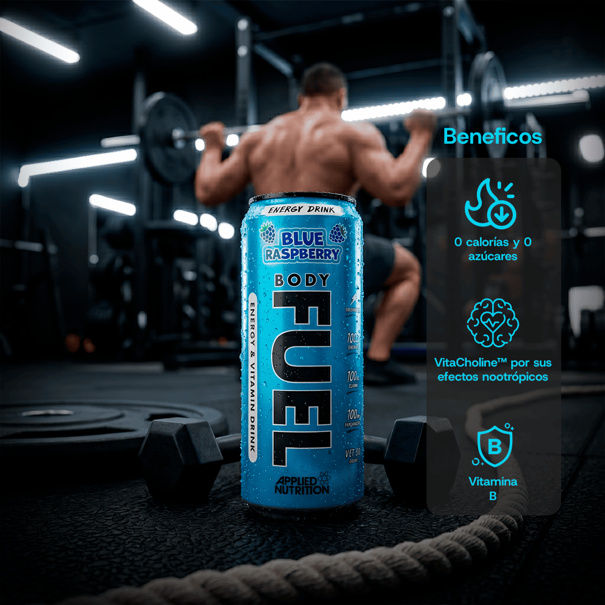Bodyfuel Energy Can Blue Raspberry