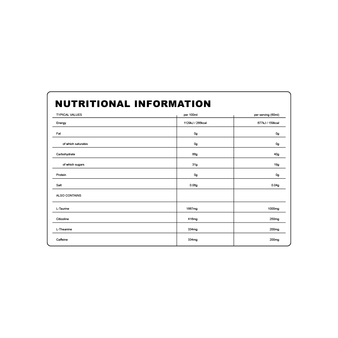 Beta Fuel + Nootropics Gel