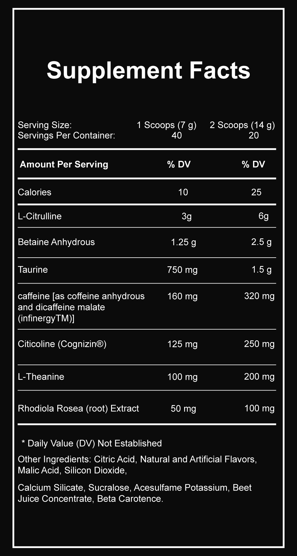 Pre Workout Prolific