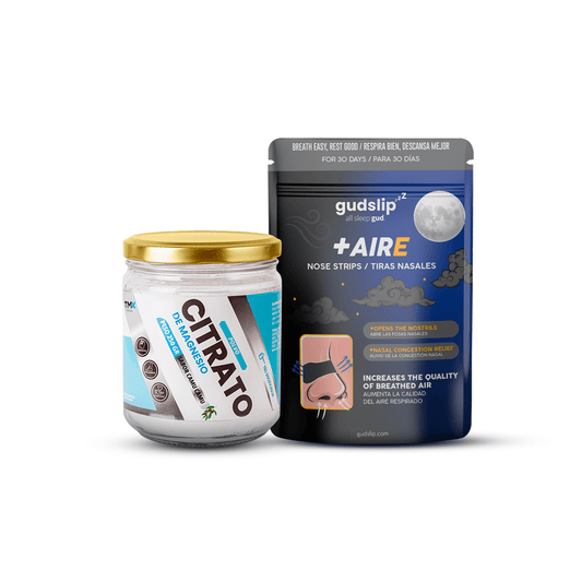 Citrato de Magnesio 250gr + Pack de 30 unid Tiras Nasales Gudslip