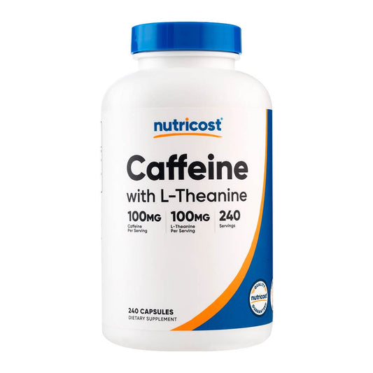 Cafeína con L-Teanina Cápsula Nutricost