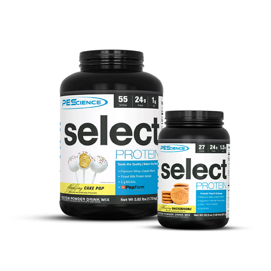 Select Protein 1.73kg Cake Pop + Select Protein 837 gr Snickerdoodle o Gourmet Vanilla