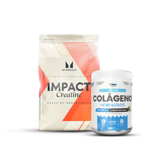 Creatina 1kg + Colágeno  HIDROLIZADO con camu camu 300 gr