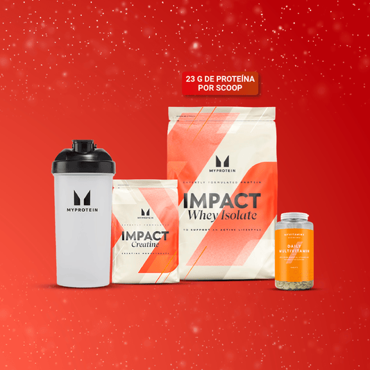PROMO FIT: Impact Whey Isolate 2.5kg + Creatina 250gr MP + Shaker 600Ml MP TAPA NEGRA + Daily Multivitamin 60 Caps