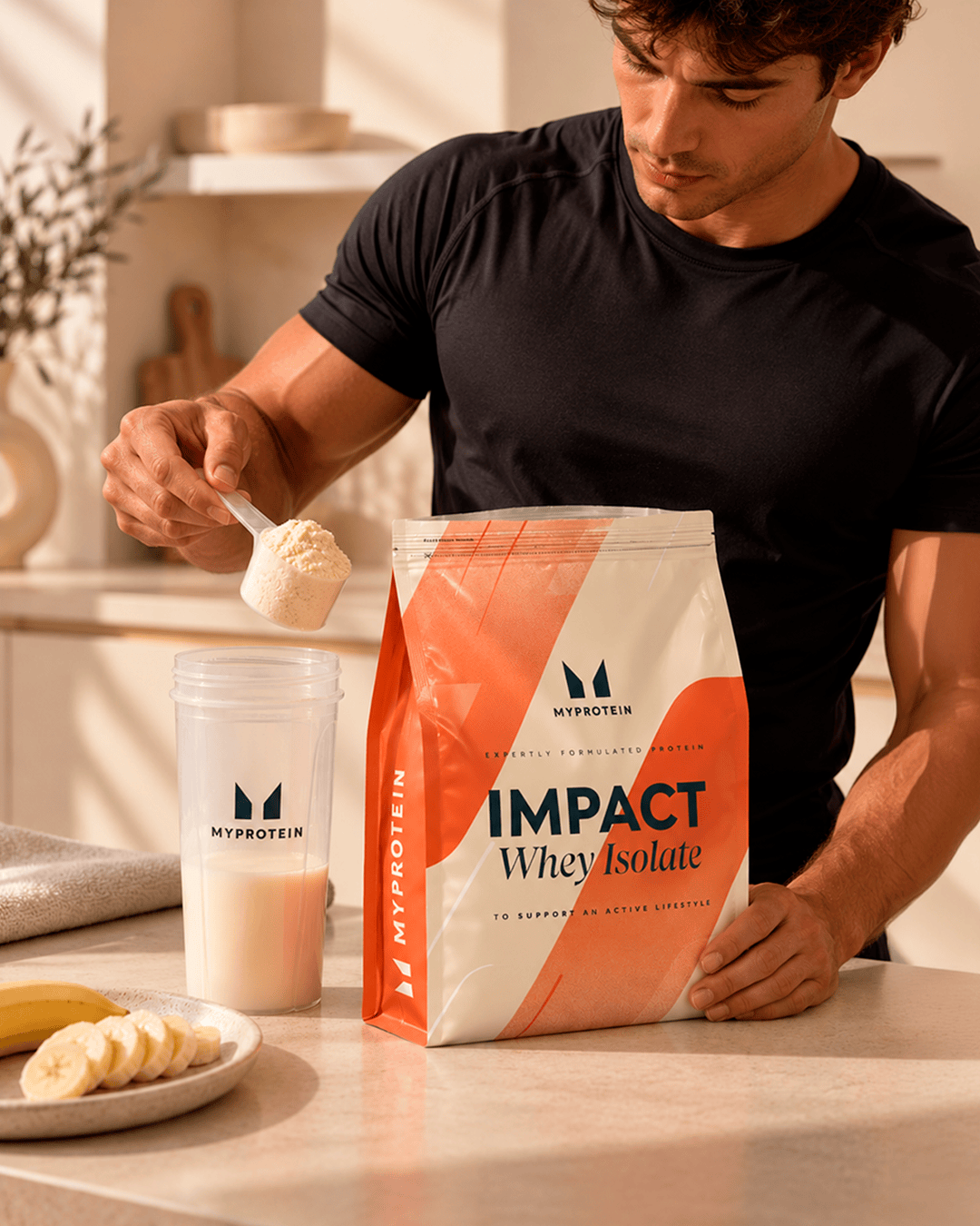Cómo preparar Impact Whey Isolate Vainilla