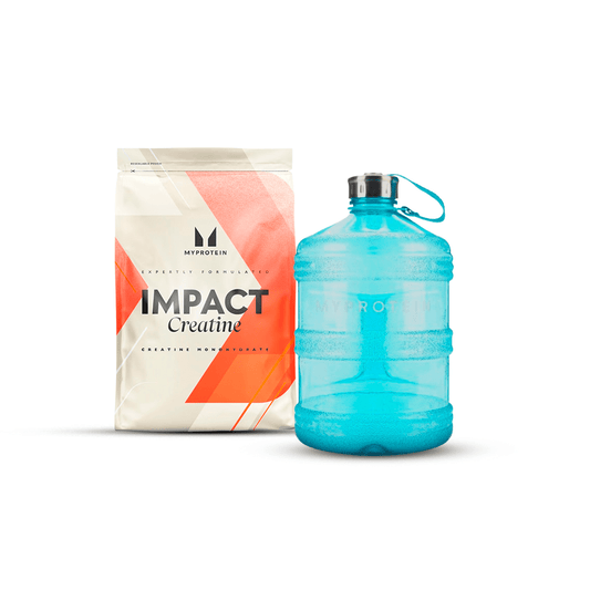 Promo Explosiva: Creatina 500g + Galonera MP celeste