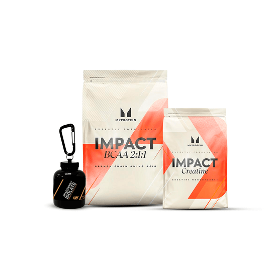 PROMO MONSTRUO: IMPACT BCAA 500GR + CREATINA 250GR MP + LLAVERO PORTA PROTEÍNA