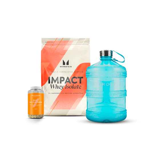 Promo Explosiva: Impact Whey Isolate 2.5kg + 1 Und Multivitamínico + Galonera Celeste