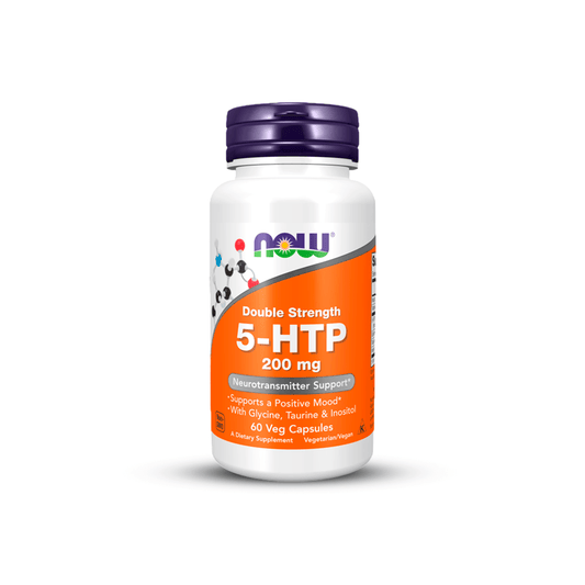 Aminoácido 5-HTP Doble fuerza 200 mg NOW