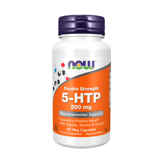 Aminoácido 5-HTP Doble fuerza 200 mg NOW