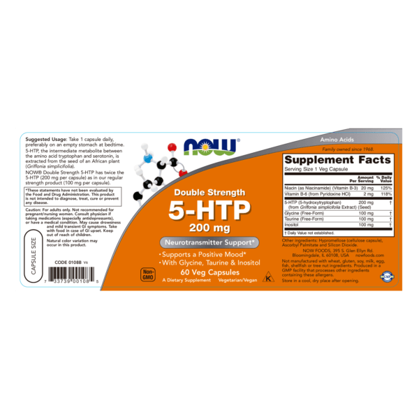 Aminoácido 5-HTP Doble fuerza