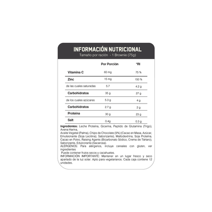 Brownie Proteico Individual de 75 g