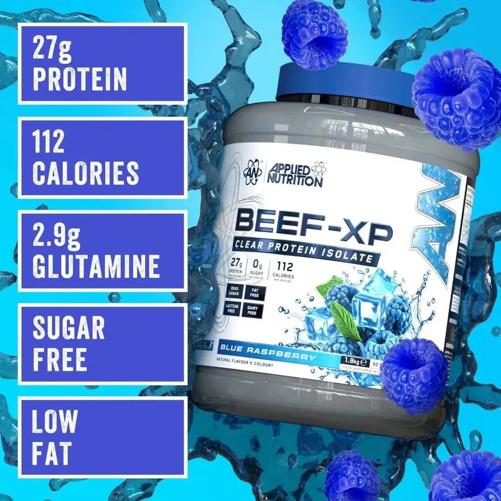BEEF-XP Clear Beef Protein Isolate Blue Raspberry