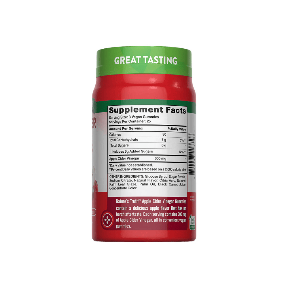 Gomitas de Vinagre de Manzana 600 mg Natures Truth