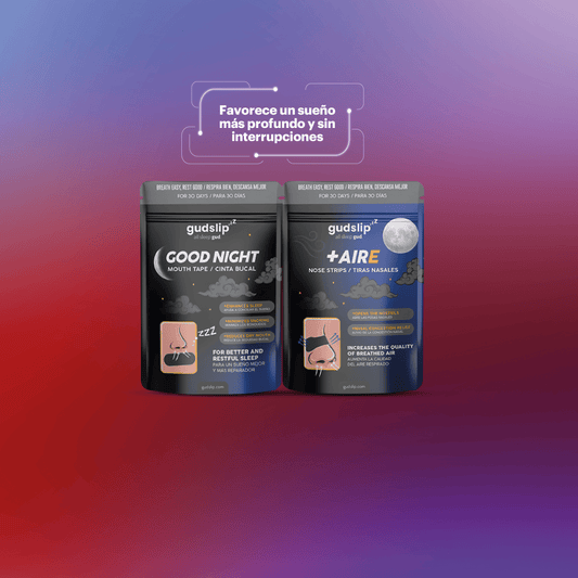 Runner Breathing + Sleep : Tiras Nasales Gudslip (30u) + Cinta Bucal Gudslip (30u)