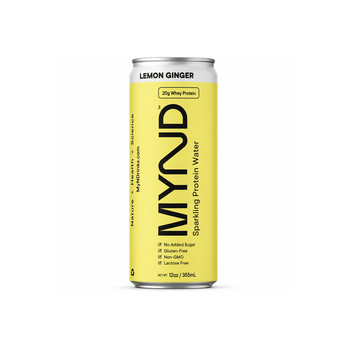 Pack 12 Latas de proteína espumosa Mynd Limón Ginger