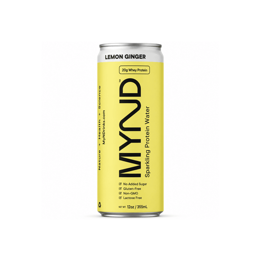 Agua gasificada con proteína Mynd Limón Ginger