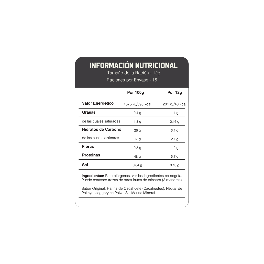 Polvo de Mantequilla de Maní