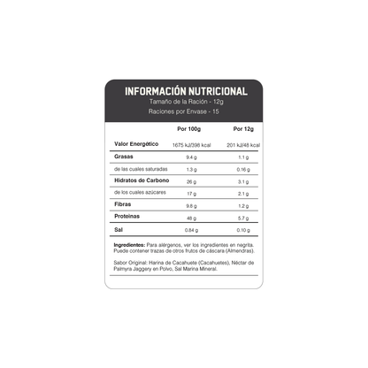 Polvo de Mantequilla de Maní 180gr