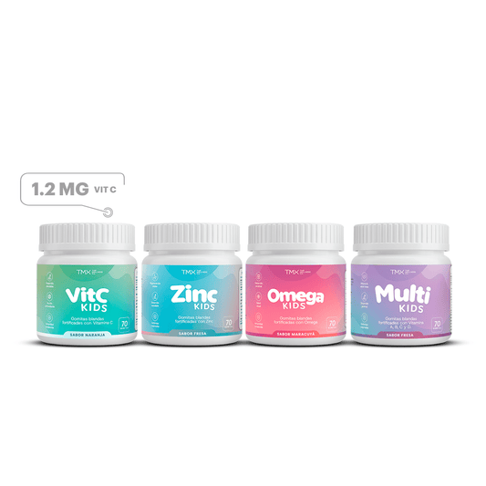 Vitamina C Kids + Zinc Kids + Multivitamin Kids + Omega Kids