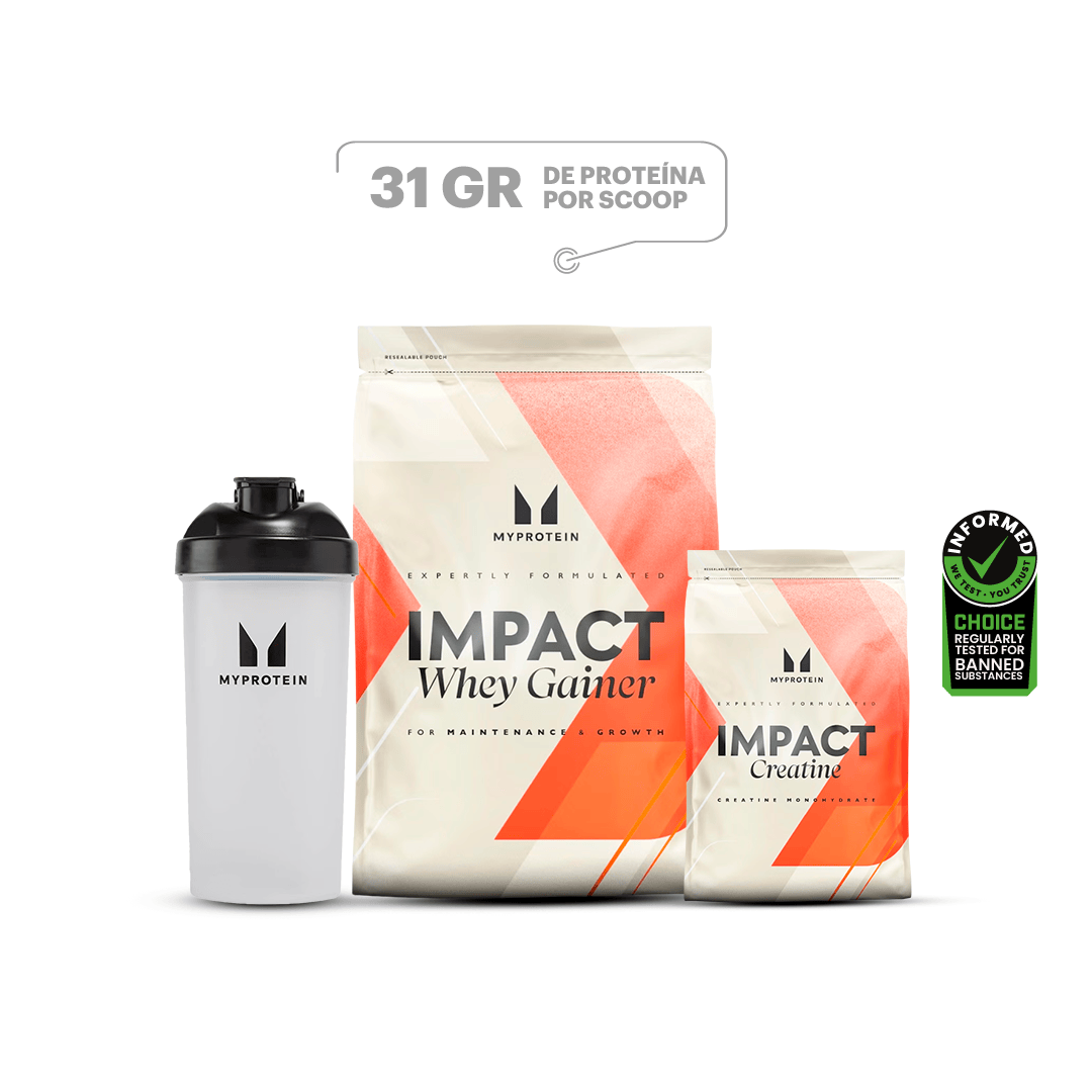 Impact Whey Gainer Chocolate 2.5kg + Creatina MP 250g + Shaker 600ml