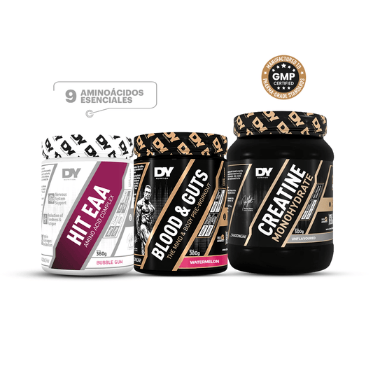 Blood & Guts Sandía 380g + Creatine DY 500g + HIT EAA Bubble Gum