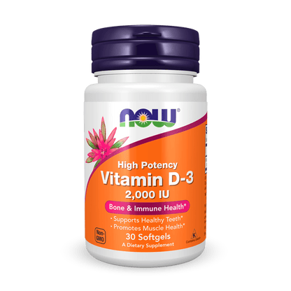Vitamina D3 2,000 IU NOW