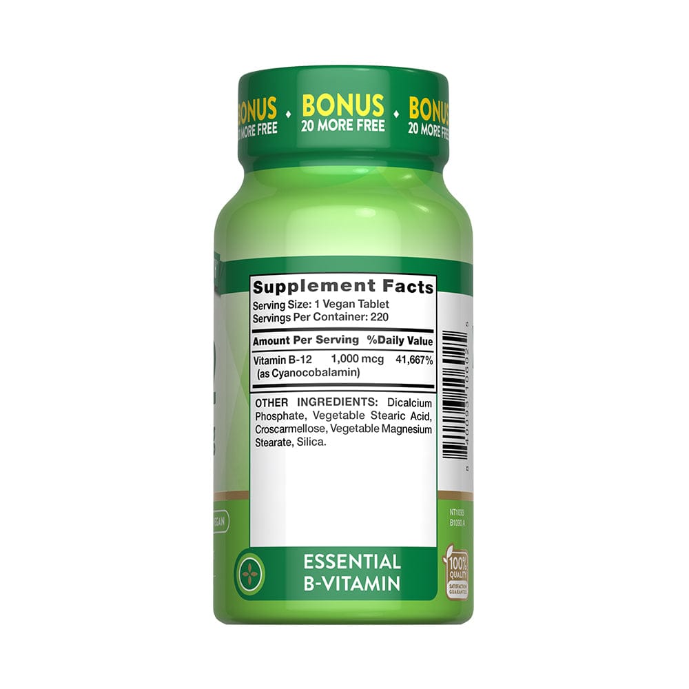 Vitamina B-12 1,000 mcg